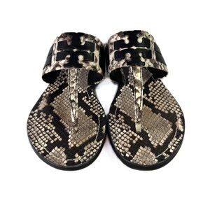 Tory Burch LEIGH 05MM SANDAL - STAMPED
SNAKE PRINTED LEATHER